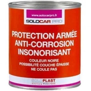 Protection armée anti corrosion insonorisant noir anti gravillon chassis auto 1kg SOLOCAR PRO 3168761013718