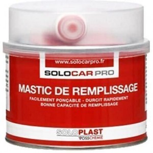 Mastic polyester bi composant gris remplissage creux important SOLOPLAST 3168761010823