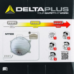 Lot 20 masque jetable protection FFP1 anti poussière DELTA PLUS 3295249103354