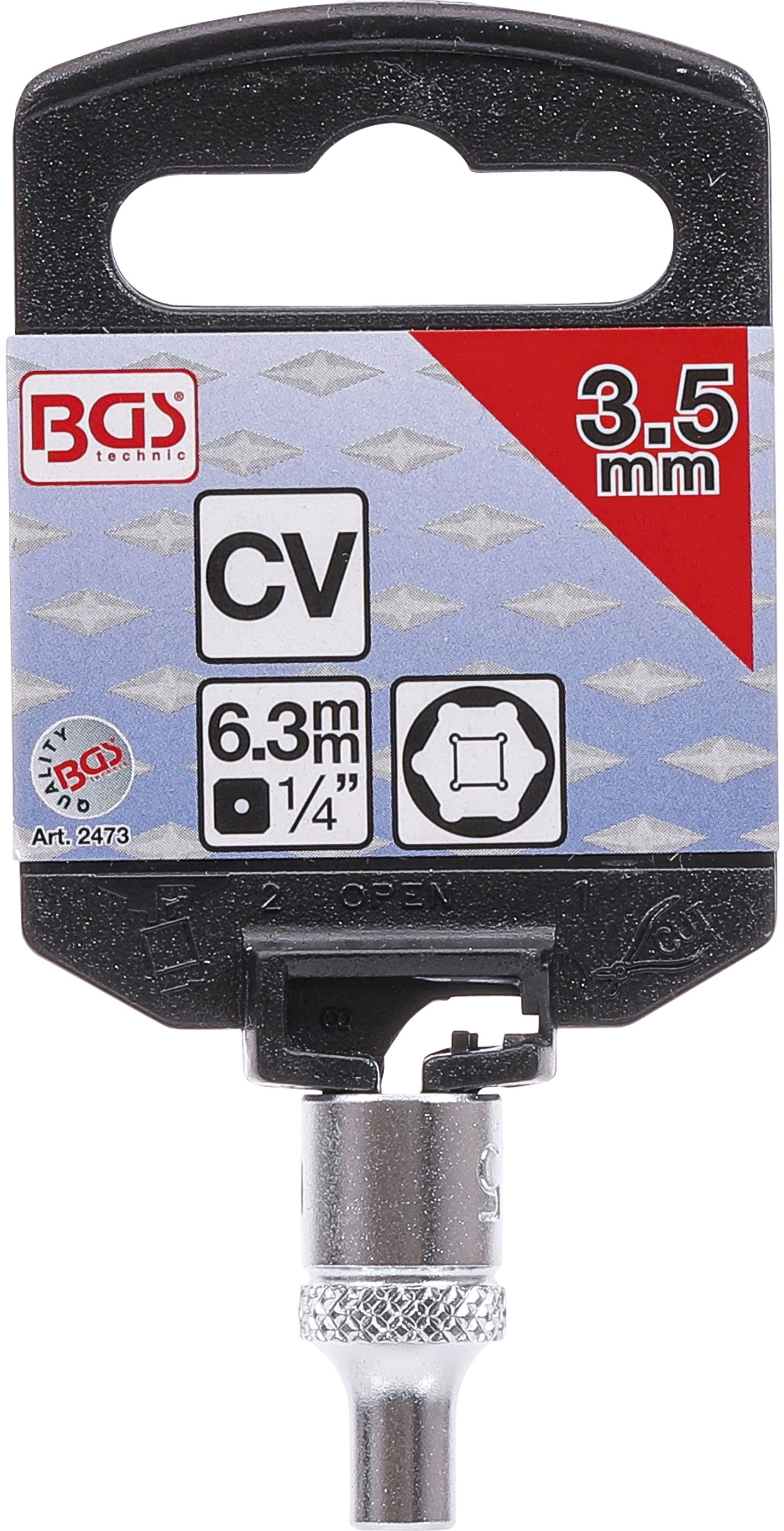 BGS 2936 | Douille pour clé, six pans | 12,5 mm (1/2) | 36 mm