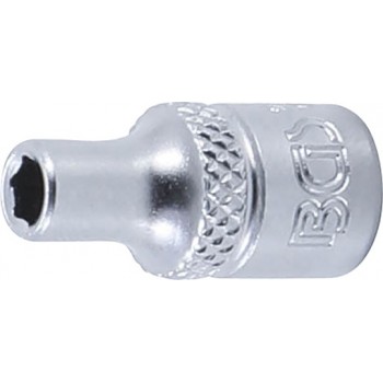 Douille six pans Pro torque 6.3 mm 1/4" taille 4 mm tournevis clé cliquet BGS TECHNIC 4026947024745