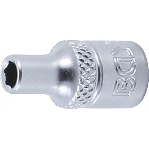Douille six pans Pro torque 6.3 mm 1/4" taille 4 mm tournevis clé cliquet BGS TECHNIC 4026947024745