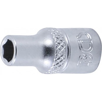 Douille six pans Pro torque 6.3 mm 1/4" taille 5 mm tournevis clé cliquet BGS TECHNIC 4026947024769
