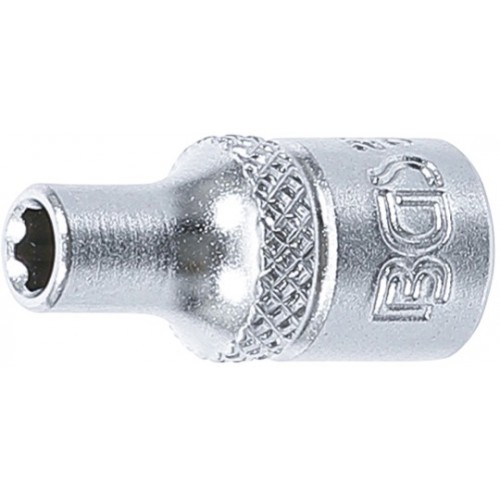 Douille profil ondulé super lock 6.3 mm 1/4" taille 4 mm tournevis clé cliquet BGS TECHNIC 4026947023441