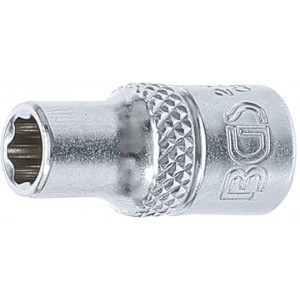 Douille profil ondulé super lock 6.3 mm 1/4" taille 5.5 mm tournevis clé cliquet BGS TECHNIC 4026947023434