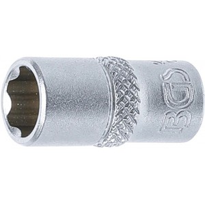 Douille profil ondulé super lock 6.3 mm 1/4" taille 8 mm tournevis clé cliquet BGS TECHNIC 4026947023489