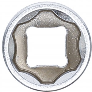 Douille profil ondulé super lock 6.3 mm 1/4" taille 11 mm tournevis clé cliquet BGS TECHNIC 4026947023519