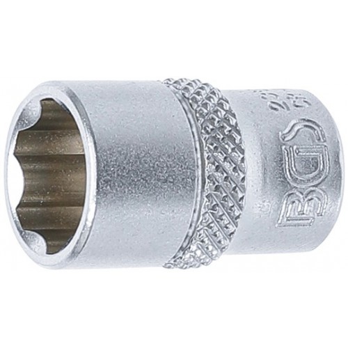 Douille profil ondulé super lock 6.3 mm 1/4" taille 11 mm tournevis clé cliquet BGS TECHNIC 4026947023519