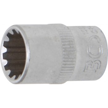 Douille cannelure gear lock carré 10 mm 3/8" taille 12 mm BGS TECHNIC 4048769001353