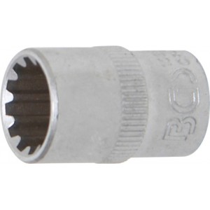 Douille cannelure gear lock carré 10 mm 3/8" taille 12 mm BGS TECHNIC 4048769001353