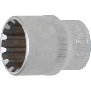 Douille cannelure gear lock carré 10 mm 3/8" taille 17 mm BGS TECHNIC 4048769001407