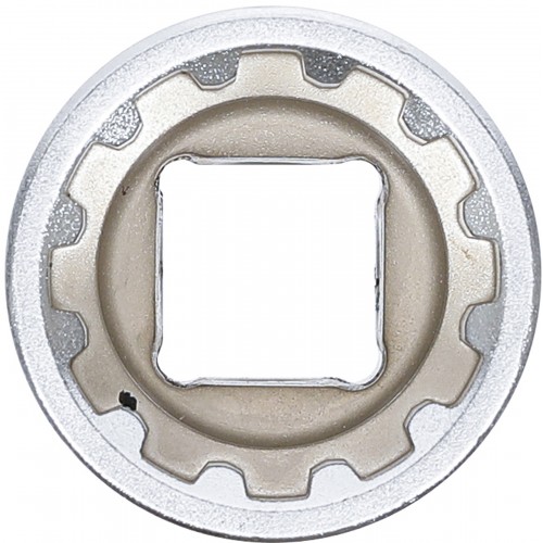 Douille profil multiple gear lock carré 12.5 mm 1/2" taille 24 mm BGS TECHNIC 4048769001636
