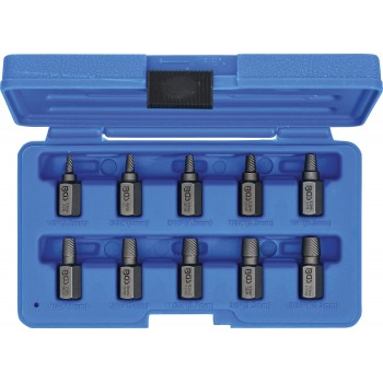 Coffret 10 extracteurs de vis cassés 6 pans creux torx denture multiple BGS TECHNIC 4026947085470