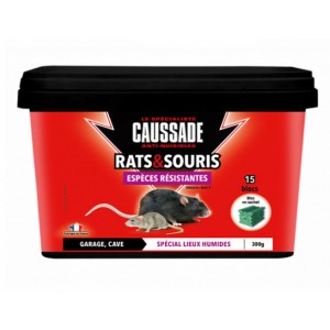 Lot 15 pâtes rats souris espèces résistantes 300g CAUSSADE 3664715035527