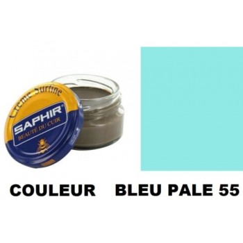 Pommadier crème surfine cirage cuir pot 50ml bleu pâle SAPHIR 3324010032552