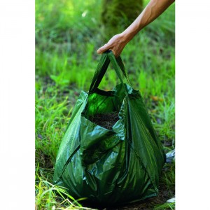 Sac à végétaux 80 litres 2 anses ramasser feuilles mortes tonte gazon CAP VERT 3600070162409