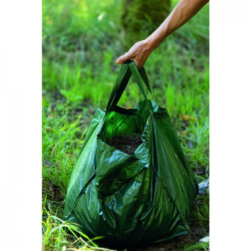 Sac à végétaux 80 litres 2 anses ramasser feuilles mortes tonte gaz