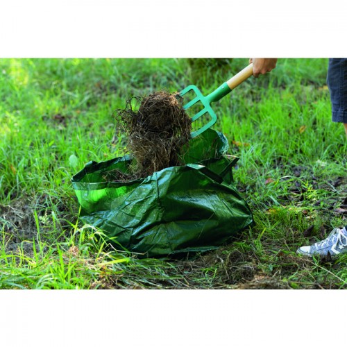 Sac à végétaux 80 litres 2 anses ramasser feuilles mortes tonte gazon CAP VERT 3600070162409