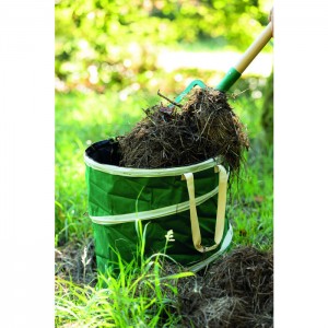 Sac à végétaux ressort 100 litres ° 47cm 2 poignées ramasser feuilles tonte gazon CAP VERT 3600070162508