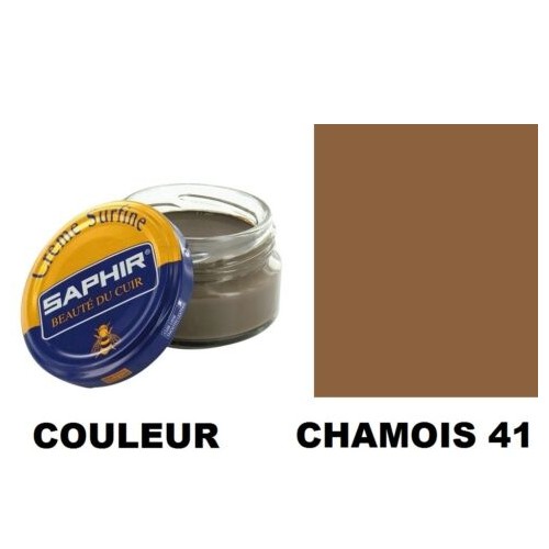 Pommadier crème surfine criage cuir pot 50ml chamois SAPHIR 3324010032415