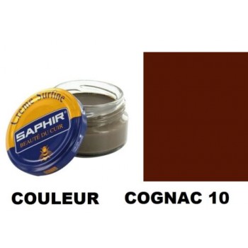 Pommadier crème surfine cirage cuir pot 50ml cognac SAPHIR 3324010032101