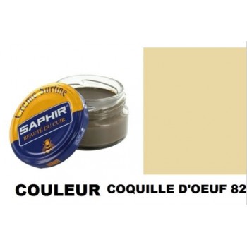 Pommadier crème surfine cirage cuir pot 50ml coquille d'œuf SAPHIR 3324010032828