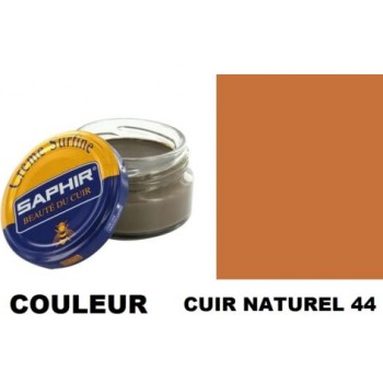 Pommadier crème surfine cirage cuir pot 50ml cuir naturel SAPHIR 3324010032392