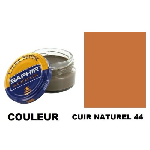 Pommadier crème surfine cirage cuir pot 50ml cuir naturel SAPHIR 3324010032392