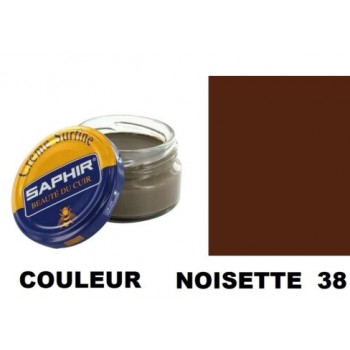 Pommadier crème surfine cirage cuir pot 50ml noisette SAPHIR 3324010032385