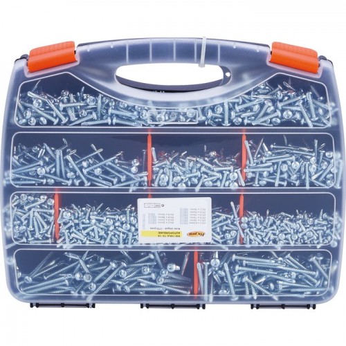 Coffret valise 1770 vis tôle autoperceuse tête cylindrique torx ° 3.5 - 4.8 mm FIXPRO 3600073537945