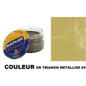 Pommadier crème surfine cirage cuir pot 50ml or trianon métallisé SAPHIR 3324010032651