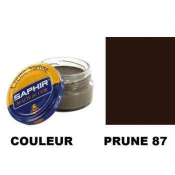 Pommadier crème surfine cirage cuir pot 50ml prune SAPHIR 3324010032873