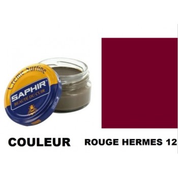 Pommadier crème surfine cirage cuir pot 50ml rouge hermès SAPHIR 3324010032125