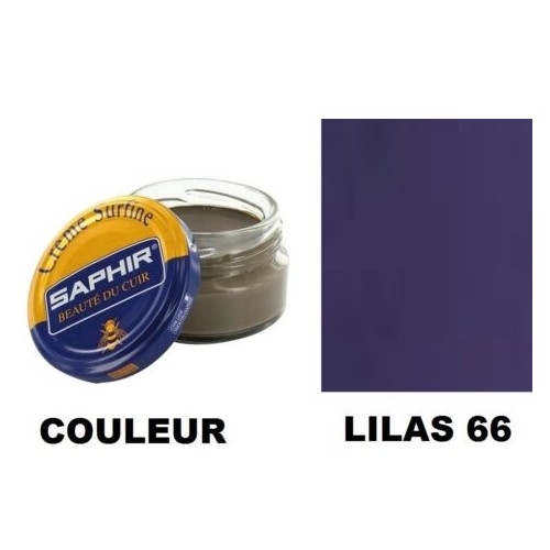 Pommadier crème surfine cirage cuir pot 50ml violet lilas SAPHIR 3324010032668