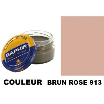 Pommadier crème surfine cirage cuir pot 50ml brun rose SAPHIR 3324010000261