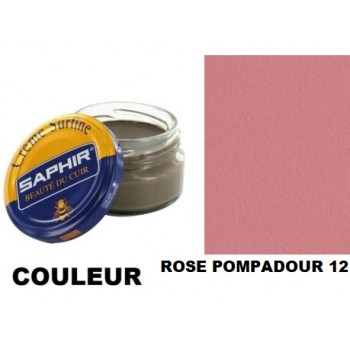 Pommadier crème surfine cirage cuir pot 50ml rose pompadour SAPHIR 3324010032729
