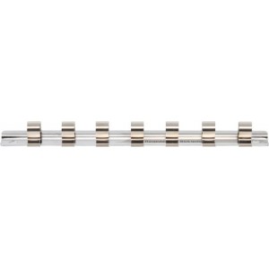 Rail métal clips 7 douille 10 mm 3/8" 180 x 20 mm à oeillet de suspension BGS TECHNIC 4026947023175