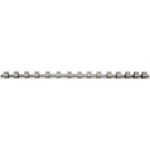 Rail métal clips 12 douille 20 mm 3/4" 415 x 20 mm à oeillet de suspension BGS TECHNIC 4026947034607