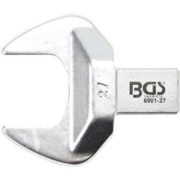 Clé plate 27 mm empreinte 14 x 18 mm pour clé dynamométrique BGS TECHNIC 4048769049416
