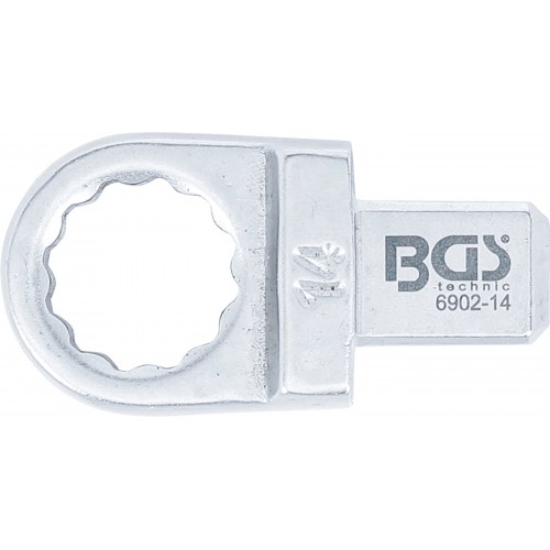 Clé annulaire 12 pans 14 mm empreinte 9 x 12 mm pour clé dynamométrique BGS TECHNIC 4048769049546