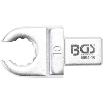 Clé annulaire ouverte 10 mm empreinte 9 x 12 mm pour clé dynamométrique BGS TECHNIC 4048769049799
