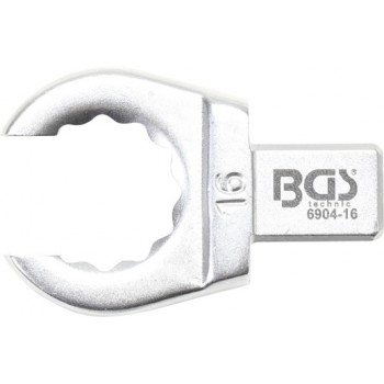 Clé annulaire ouverte 16 mm empreinte 9 x 12 mm pour clé dynamométrique BGS TECHNIC 4048769049850