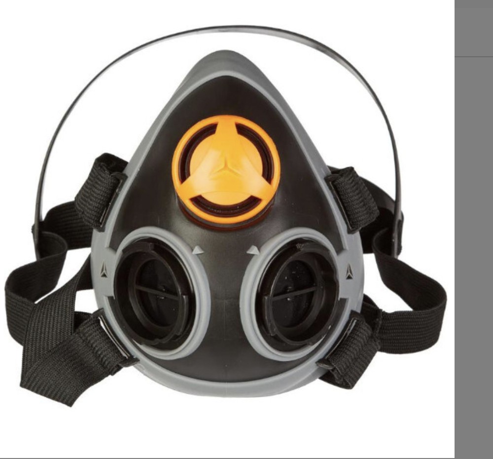 STEALTH Masque respiratoire avec filtres, demi-masque respiratoire