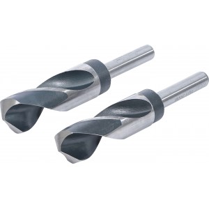 Jeu 2 mèche foret acier métal HSS tige 13mm ° 26 - 28 mm BGS TECHNIC 4026947068022