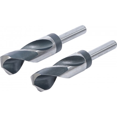 Jeu 2 mèche foret acier métal HSS tige 13mm ° 26 - 28 mm BGS TECHNIC 4026947068022
