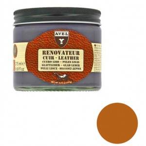 Rénovateur cuir marron clair crème baume pâte nourrit protège recolore pot 275ml AVEL 3324014052037