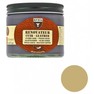 Rénovateur cuir ivoire crème baume pâte nourrit protège recolore pot 275ml AVEL 3324014052457