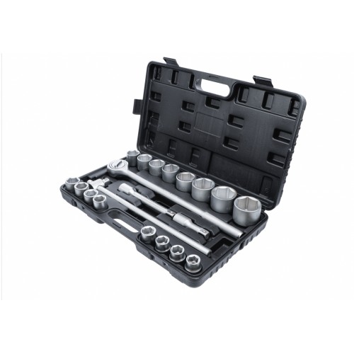 Coffret 20 outils clé à cliquet douille poids lourds 6 pans 19 - 50 mm 20 mm 3/4" BGS 4026947012025