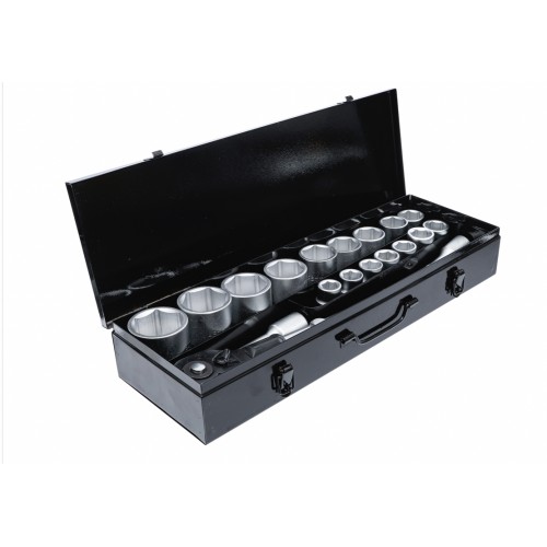 Coffret métal 20 outils clé à cliquet douille 6 pans 19 - 50 mm 20 mm 3/4" BGS 4048769029449