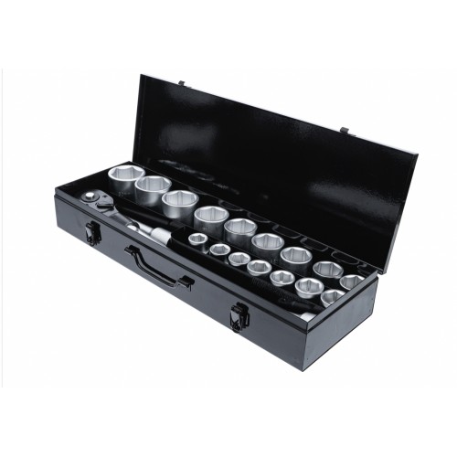 Coffret métal 20 outils clé à cliquet douille 6 pans 19 - 50 mm 20 mm 3/4" BGS 4048769029449